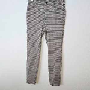 Ann Taylor LOFT Dress Slim Straight Leg Women's Knit Stretch Houndstooth Size 10